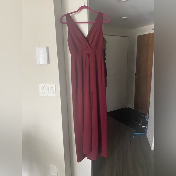 Park & Fifth Burgundy Gabriola Dress - Picture 6 of 6